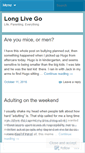 Mobile Screenshot of longlivego.wordpress.com