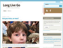 Tablet Screenshot of longlivego.wordpress.com