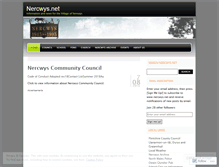 Tablet Screenshot of nercwys.wordpress.com