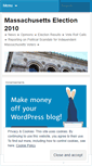 Mobile Screenshot of masspolitics.wordpress.com