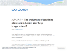 Tablet Screenshot of localocation.wordpress.com