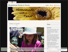 Tablet Screenshot of homemadewithatwist.wordpress.com