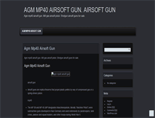 Tablet Screenshot of agmmp40airsoftgungbv.wordpress.com