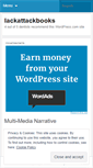 Mobile Screenshot of lackattackbooks.wordpress.com