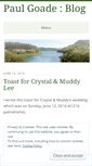 Mobile Screenshot of paulgoade.wordpress.com