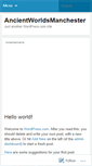 Mobile Screenshot of ancientworldmanchester.wordpress.com