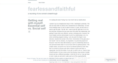 Desktop Screenshot of fearlessandfaithful.wordpress.com