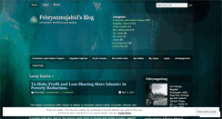 Desktop Screenshot of febryanmujahid.wordpress.com