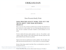 Tablet Screenshot of erikasloan.wordpress.com