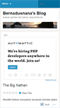 Mobile Screenshot of bernadusnana.wordpress.com