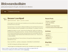 Tablet Screenshot of lifeloveandsolitaire.wordpress.com