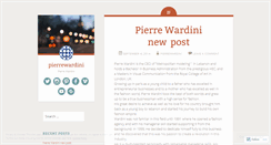 Desktop Screenshot of pierrewardini.wordpress.com