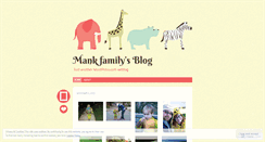 Desktop Screenshot of mankfamily.wordpress.com