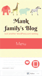 Mobile Screenshot of mankfamily.wordpress.com