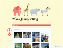 Tablet Screenshot of mankfamily.wordpress.com