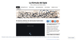 Desktop Screenshot of laformuladelapiz.wordpress.com