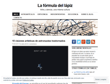 Tablet Screenshot of laformuladelapiz.wordpress.com