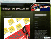 Tablet Screenshot of cfpms.wordpress.com