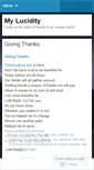 Mobile Screenshot of mylucidity.wordpress.com