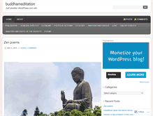 Tablet Screenshot of buddhameditation.wordpress.com