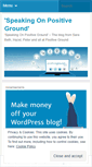 Mobile Screenshot of positiveground.wordpress.com