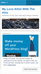Mobile Screenshot of myloveaffairwiththevine.wordpress.com
