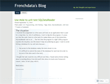 Tablet Screenshot of frenchdata.wordpress.com