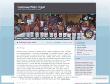 Tablet Screenshot of guatemalawaterproject.wordpress.com