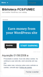 Mobile Screenshot of bibliotecafcs.wordpress.com