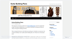 Desktop Screenshot of guitarbuildingplans4u.wordpress.com