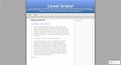 Desktop Screenshot of cavscrip.wordpress.com