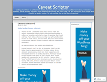 Tablet Screenshot of cavscrip.wordpress.com