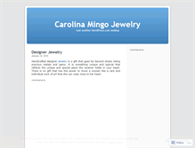 Tablet Screenshot of carolinamingo.wordpress.com