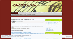 Desktop Screenshot of horadefermusica.wordpress.com