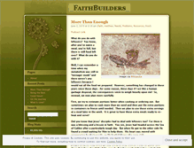 Tablet Screenshot of faithbuilders.wordpress.com