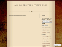 Tablet Screenshot of angelafristoe.wordpress.com