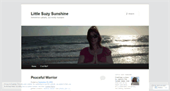 Desktop Screenshot of littlesuzysunshine.wordpress.com