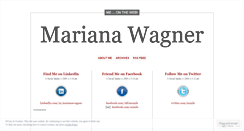 Desktop Screenshot of marianawagner.wordpress.com