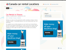 Tablet Screenshot of canadacarrental.wordpress.com