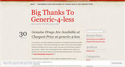 Desktop Screenshot of generic4lessreview.wordpress.com