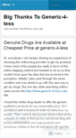 Mobile Screenshot of generic4lessreview.wordpress.com