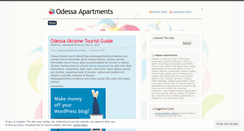 Desktop Screenshot of odessaapartments.wordpress.com