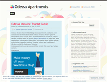 Tablet Screenshot of odessaapartments.wordpress.com