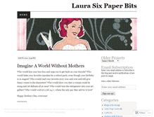 Tablet Screenshot of laurasixpaperbits.wordpress.com