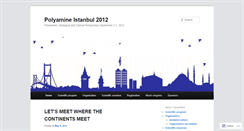 Desktop Screenshot of polyamineistanbul2012.wordpress.com