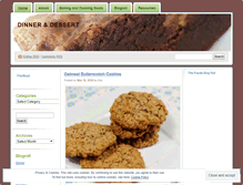 Tablet Screenshot of dinneranddessert.wordpress.com