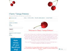 Tablet Screenshot of cherryvintagepatterns.wordpress.com