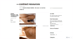 Desktop Screenshot of contractresources.wordpress.com