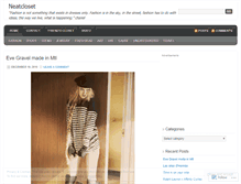 Tablet Screenshot of neatcloset.wordpress.com