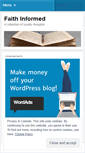 Mobile Screenshot of faithinformed.wordpress.com